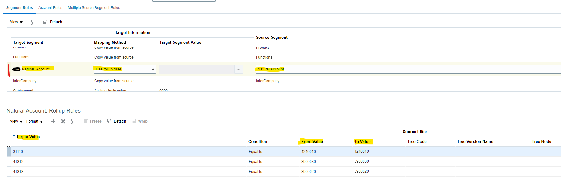 Chart Of Account Mapping Oracle Fusion 