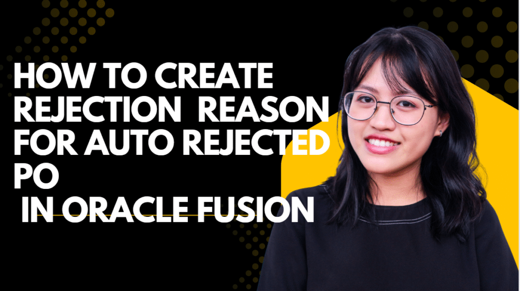 Rejection reason for Auto rejected PO