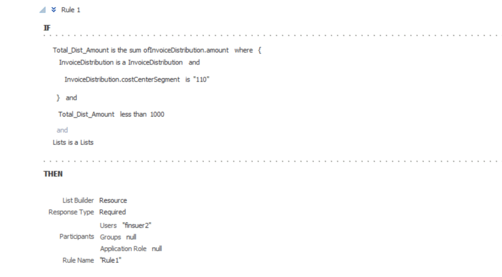 Invouce Approval rule in advanced mode .Aggregte functionality in BPM