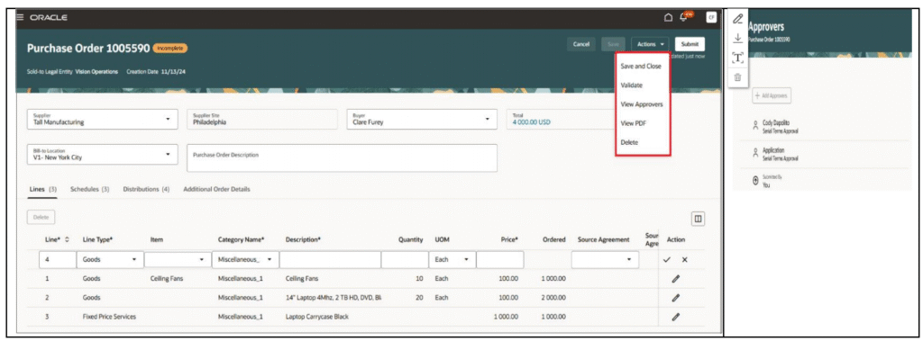 AI and Redwood for Purchase Orders