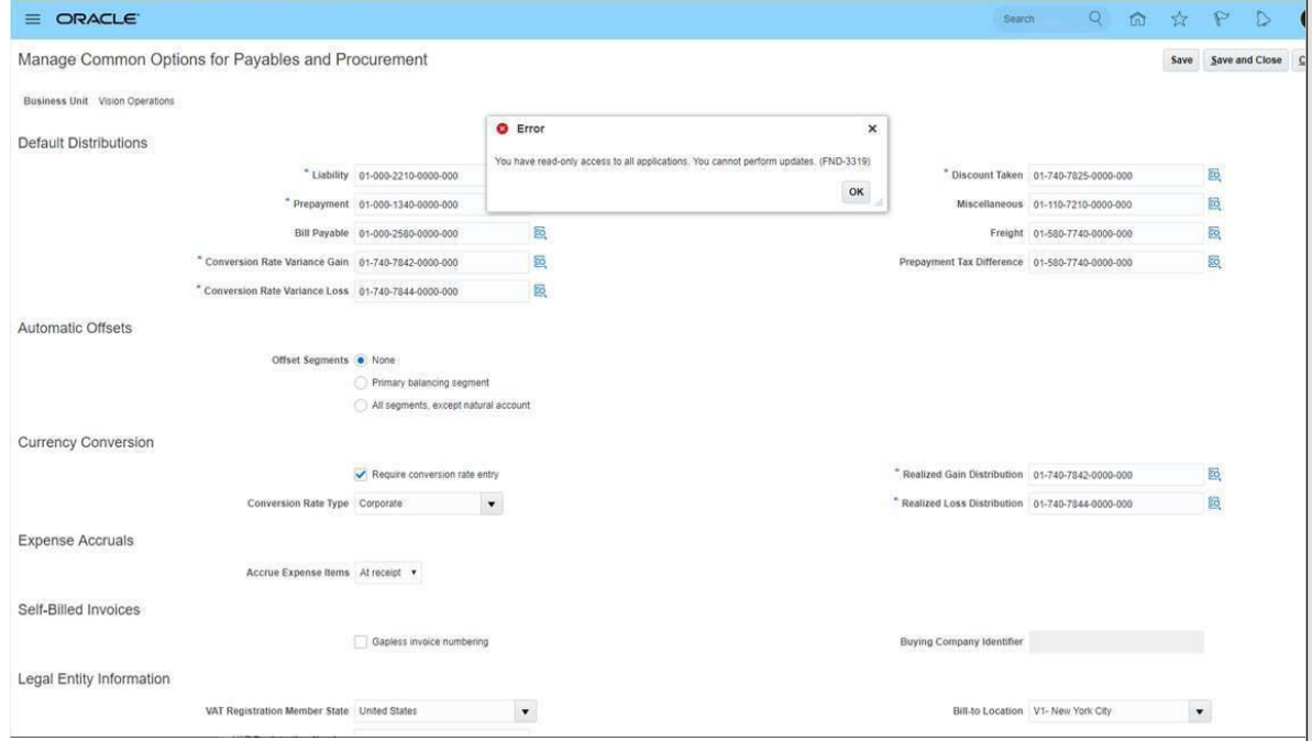 How To Define Read Only Access in Oracle Fusion - My Techno Journal