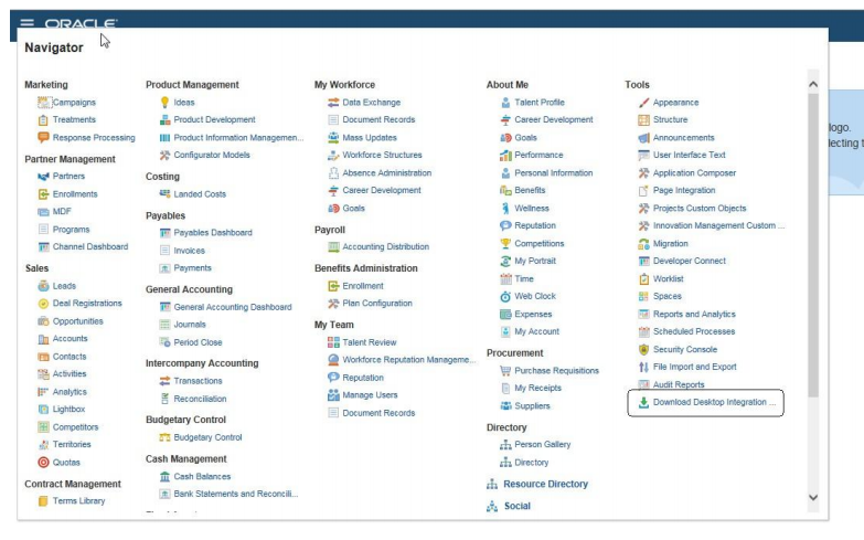 Installing ADFdi for Data Migration