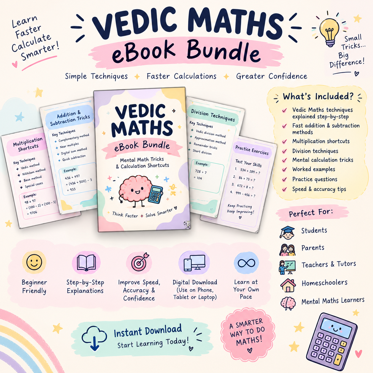 Vedic Maths eBook Bundle – Learn Faster, Calculate Smarter! - Image 3